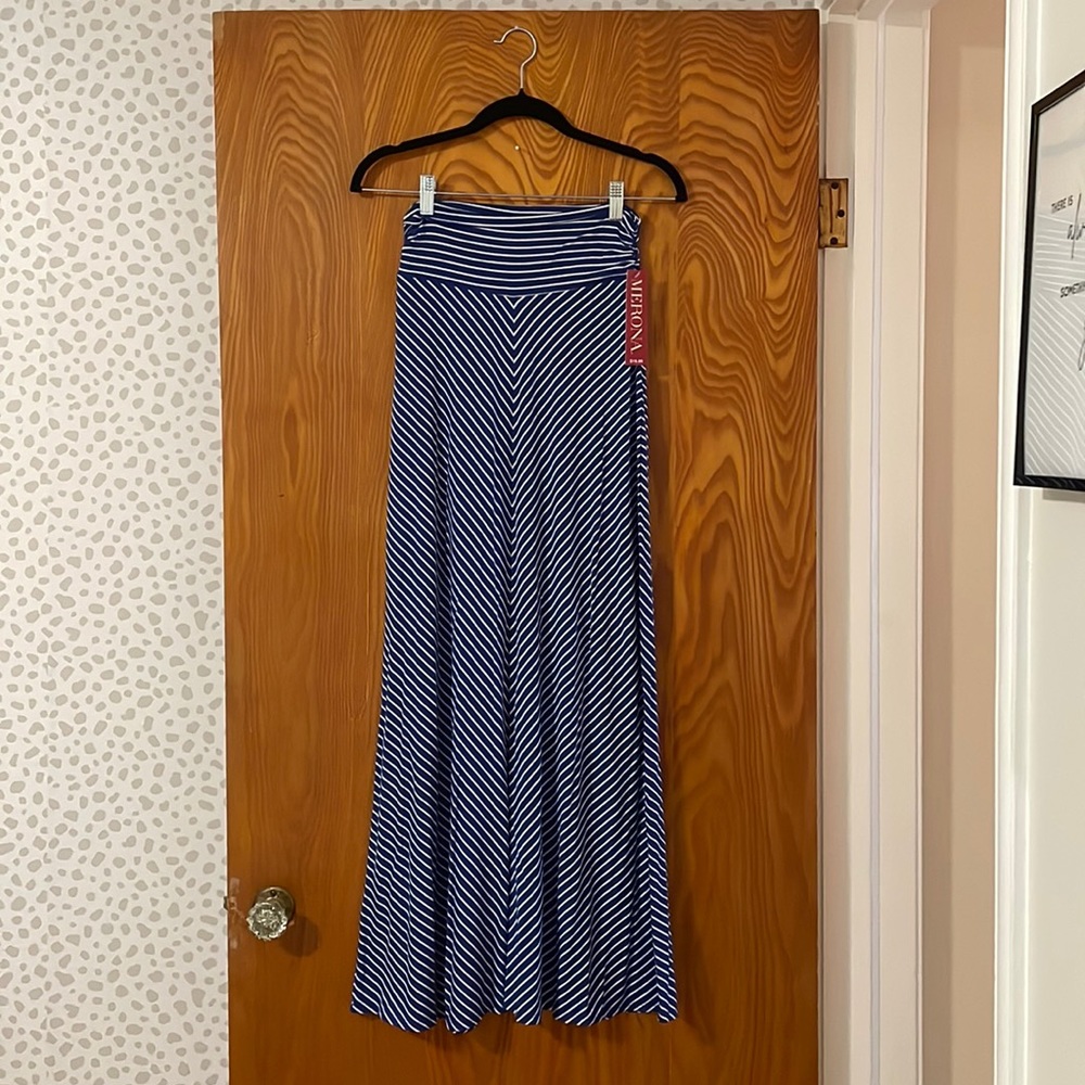 NWT Striped Maxi Skirt